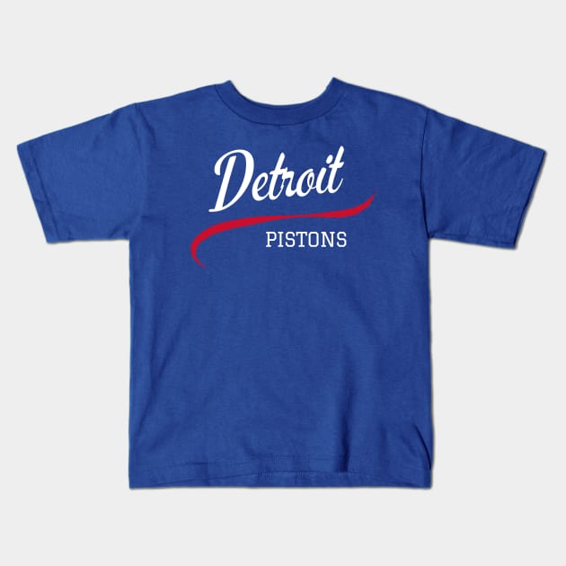 Pistons Kids T-Shirt by CityTeeDesigns